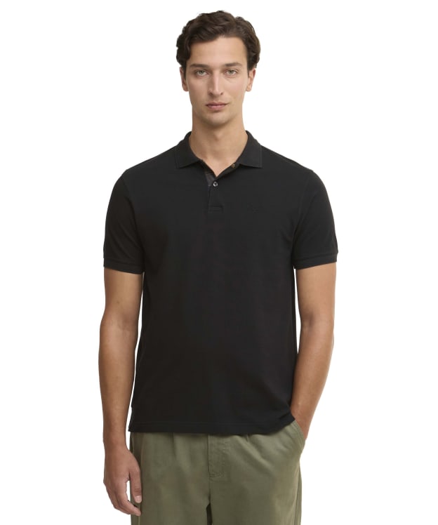 Men's Barbour Pima Cotton Tailored Fit Polo Shirt - Black