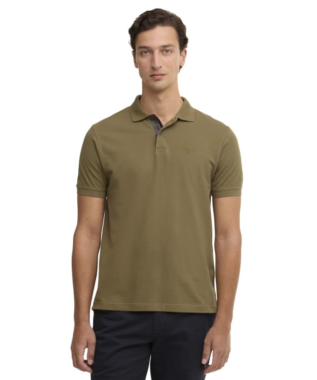 Men's Barbour Pima Cotton Tailored Fit Polo Shirt - Olive