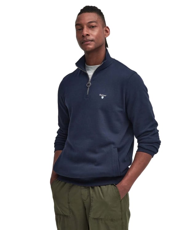 Men's Barbour Beckhill Half Zip Sweatshirt - Navy