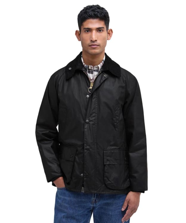Men's Barbour Bedale Waxed Jacket - Black
