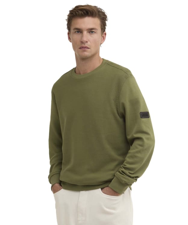 Men's Barbour International Kaspain Crew Sweatshirt - Burnt Olive
