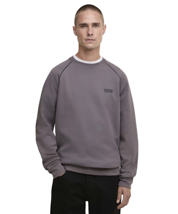 Men's Barbour International Markford Crew Sweatshirt - Aluminium