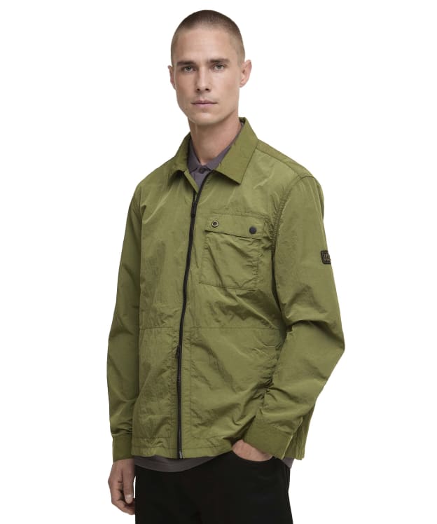 Men's Barbour International Inline Overshirt - Cable Olive