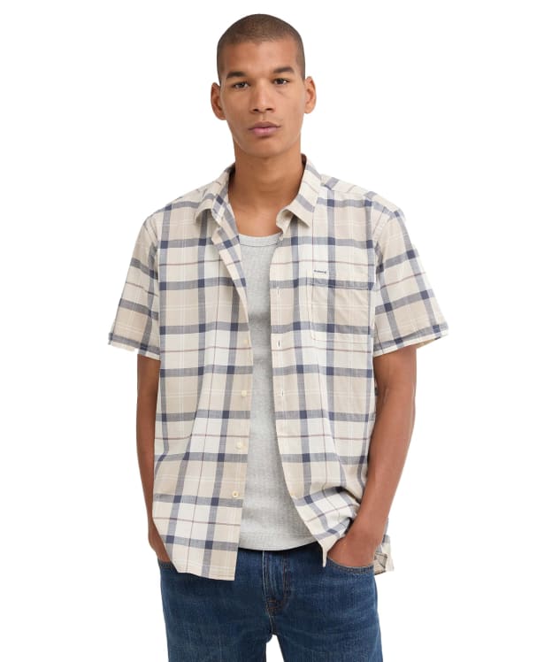 Men's Barbour Gordon Short Sleeved Regular Fit Shirt - Oban Mist Tartan