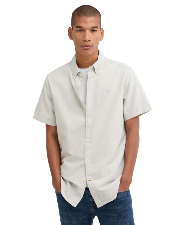 Men's Barbour Oxtown Short Sleeve Tailored Shirt - Sea Green