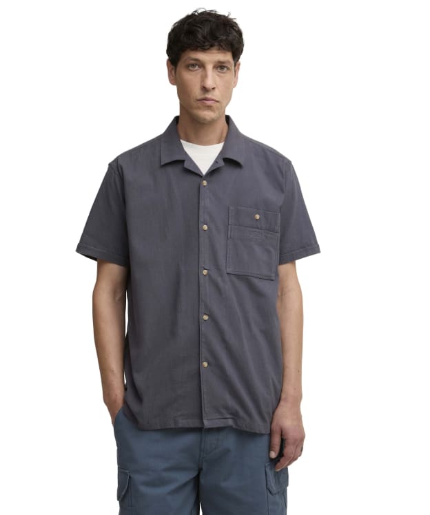 Men's Barbour Riddell Crepe Relaxed Shirt - Asphalt