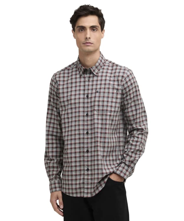 Men's Barbour International Peregrine Check Shirt - Burnt Henna