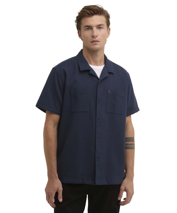 Men's Barbour International Wayback Waffle Shirt - Navy