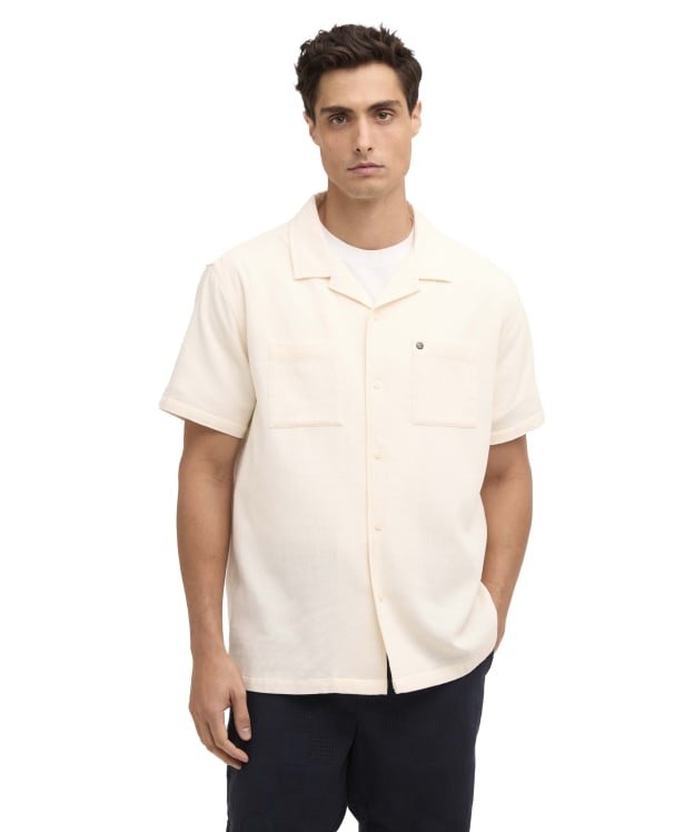 Men's Barbour International Wayback Waffle Shirt - Whisper White