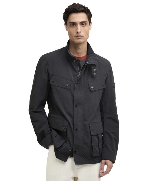 Men's Barbour International Modern Showerproof Duke Jacket - Black