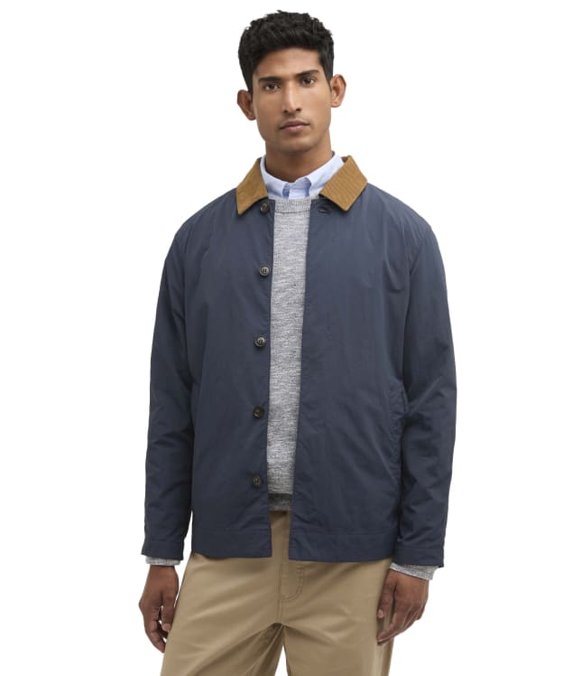 Men's Barbour Short Rokig Showerproof Jacket - Navy