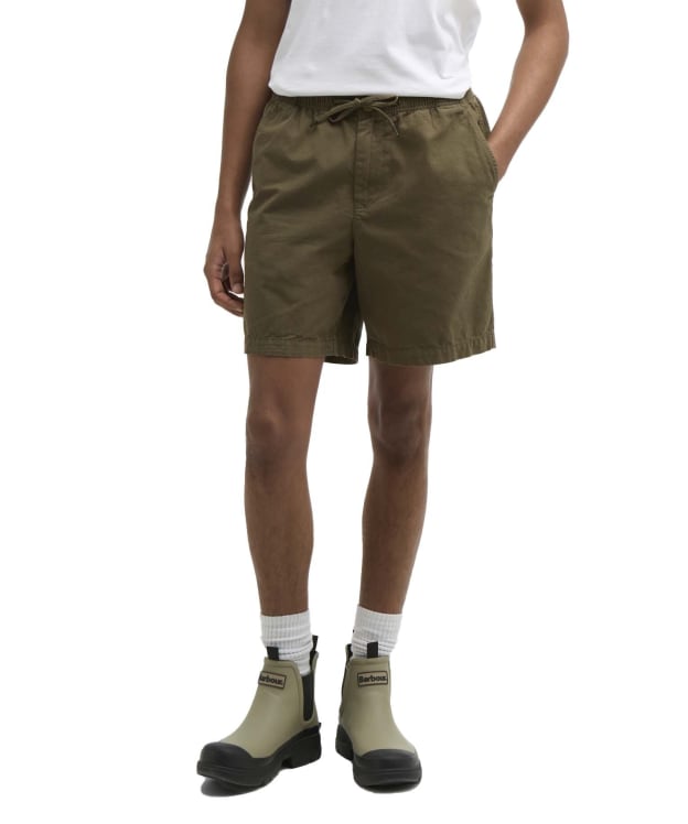 Men's Barbour Declan Patch Short - Ivy Green