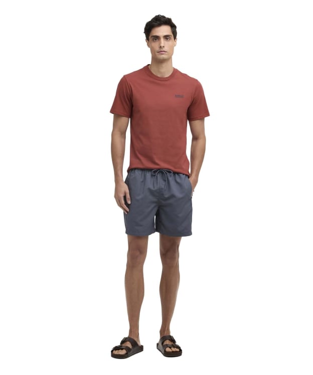 Men's Barbour International Large Logo Swim Shorts - Storm Grey