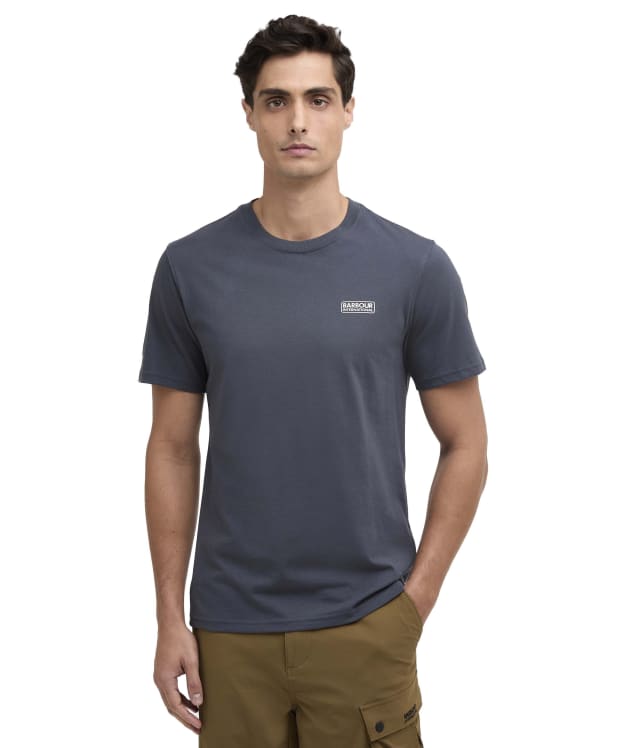 Men's Barbour International Small Logo Tee - Storm Grey