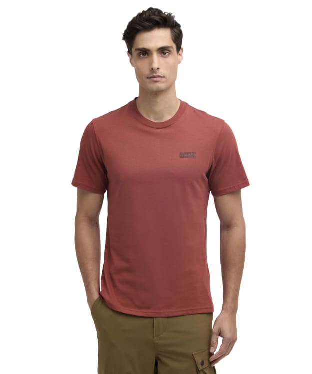 Men's Barbour International Small Logo Tee - Burnt Henna