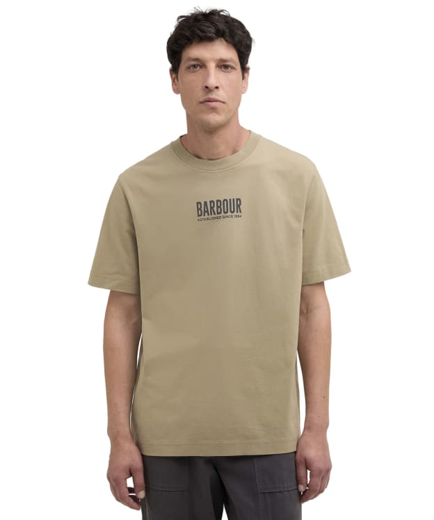 Men's Barbour Morden Relaxed Graphic T-Shirt - Grey Olive