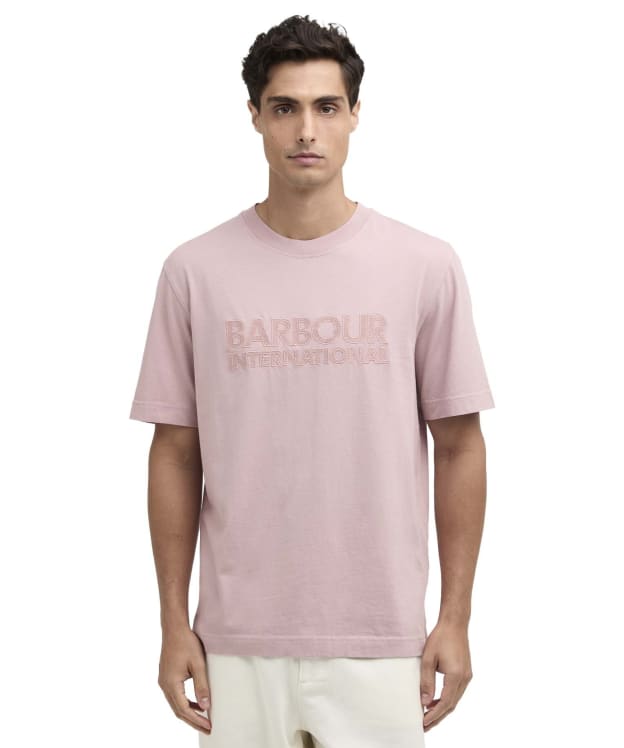 Men's Barbour International Theo Appliqué T-Shirt - Woodrose