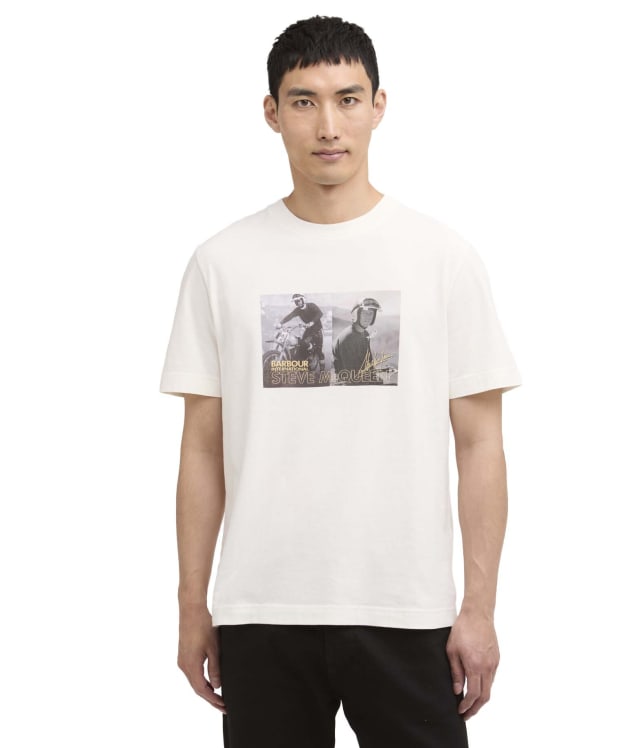 Men's Barbour International Hellen Photographic T-Shirt - Whisper White