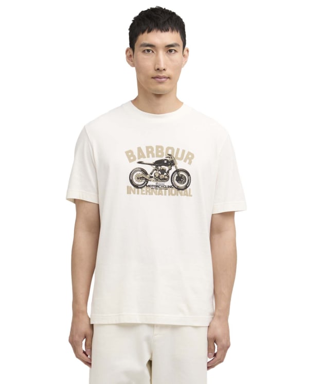 Men's Barbour International Shifter Graphic Print T-Shirt - Whisper White