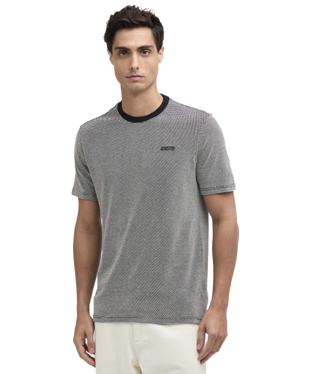 Men's Barbour International Halls Textured T-Shirt - Black