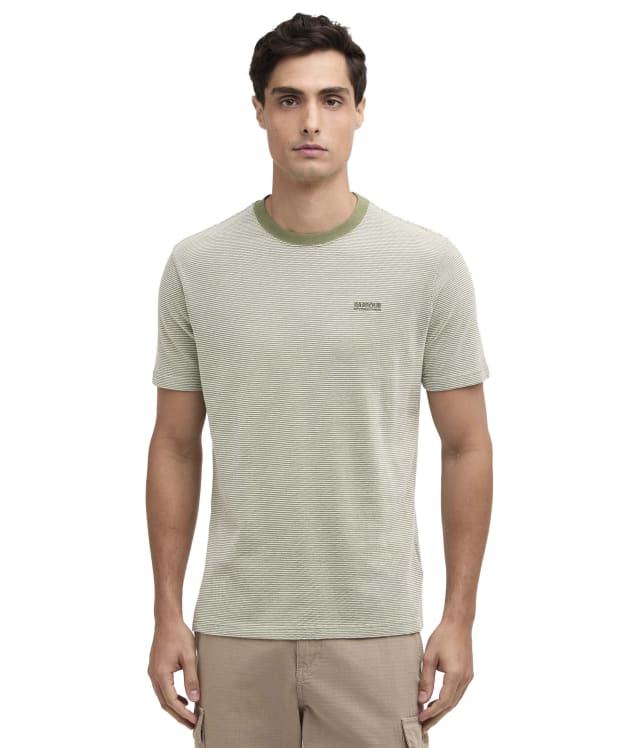 Men's Barbour International Halls Textured T-Shirt - Burnt Olive