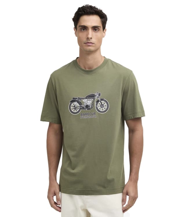 Men's Barbour International Piston Graphic  T-Shirt - Burnt Olive