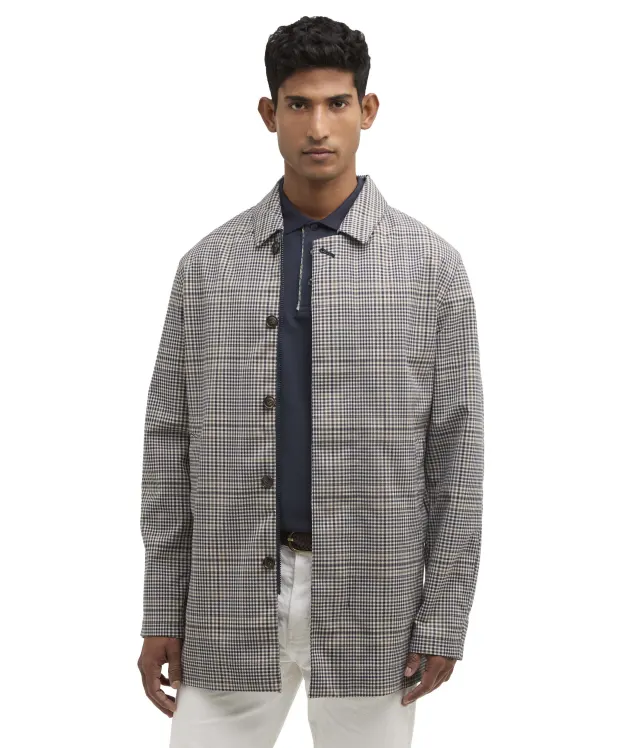 Men's Barbour Check Rokig Waterproof Mac - Highland Heritage Check