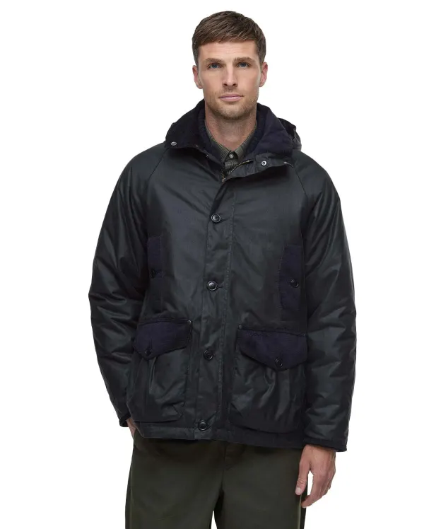 Men's Barbour Modern Heritage Beaufort Waxed Jacket - Navy