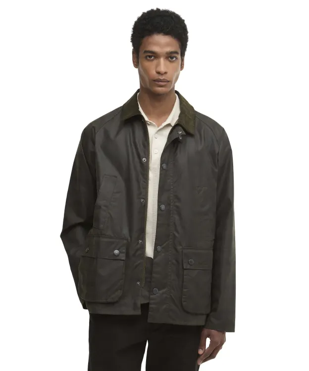 Men's Barbour Tartan Ambleside Waxed Jacket - Archive Olive Tartan