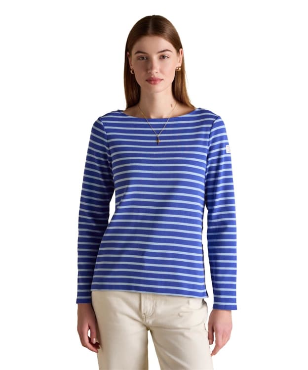 Women's Joules New Harbour Top - Blue / Navy Stripe