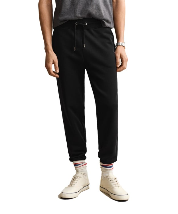 Men's GANT Regular Shield Sweatpants - Black