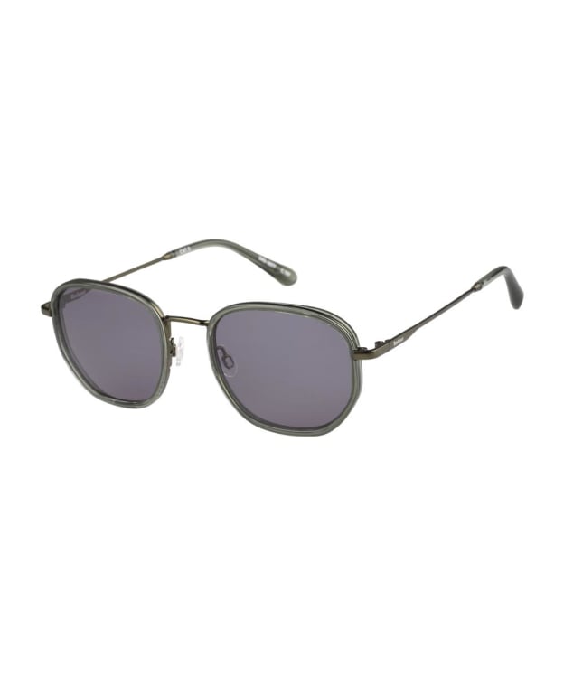 Barbour BAS3077 Panto Sunglasses - Grey Crystal / Silver