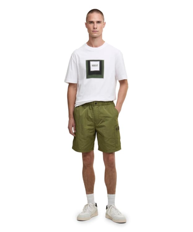 Men's Barbour International Inline Shorts - Cable Olive