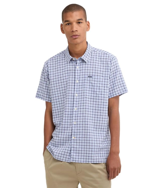 Men's Barbour Nelson Gingham Summer Fit Shirt - Blue
