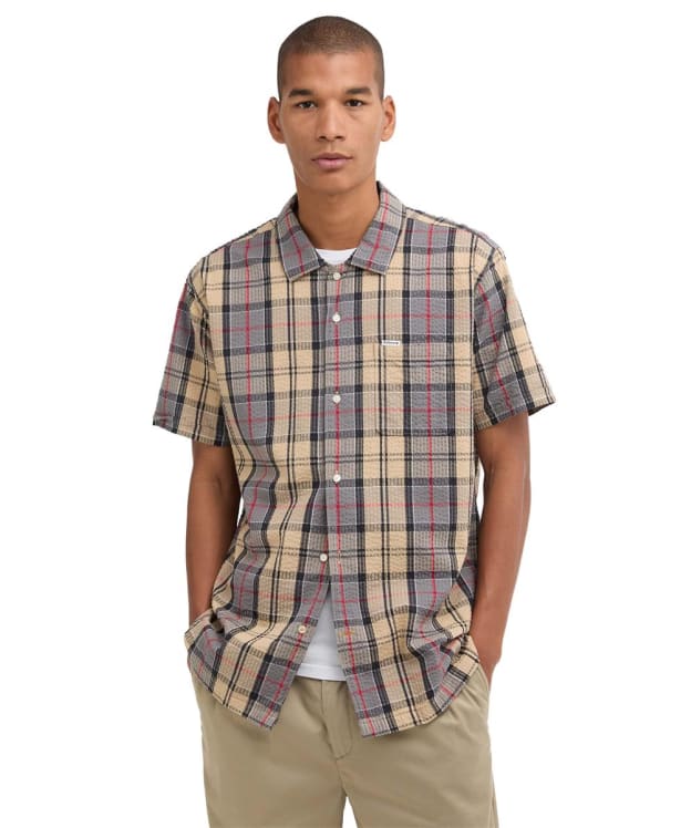 Men's Barbour Clyde Seersucker Tartan Summer Fit Shirt - Dress Tartan