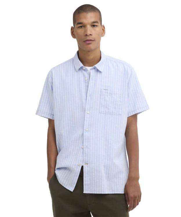 Men's Barbour Nelson Striped Summer Fit Shirt - Blue
