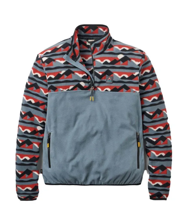 Men's Passenger Clothing Set Off Recycled Polar 1/4 Zip Fleece 2.0 - Views Storm Grey