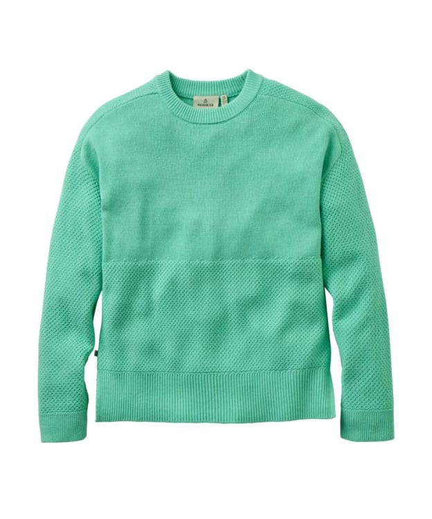 Women's Passenger Clothing Cove 2.0 Organic Cotton Knitted Jumper - Aquamarine