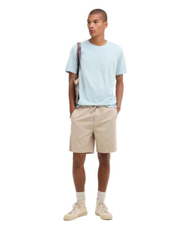 Men's Barbour Washed Oxford Relaxed Shorts - Mist