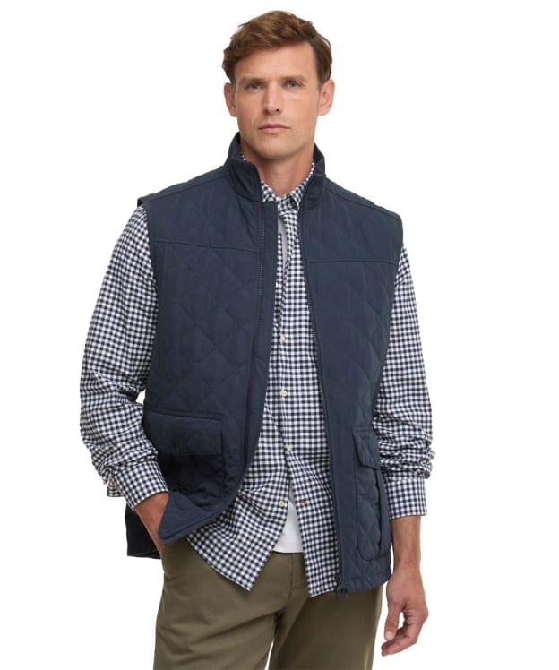 Men's Barbour Sander Quilted Gilet - Navy