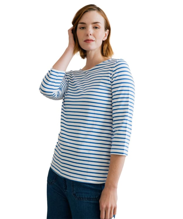 Women's Lily & Me Monica 3/4 Sleeve Top - Cobalt Blue
