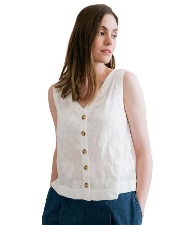 Women's Lily & Me Allium Two Way Vest - White