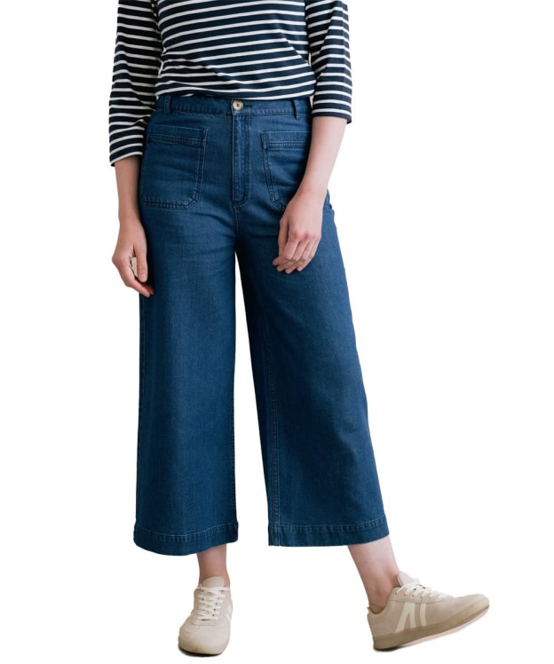 Women's Lily & Me Amelia Crop Trousers - Blue