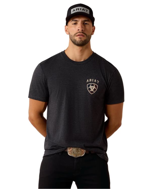 Men's Ariat American Bison Classic Fit T-Shirt - Charcoal Heather