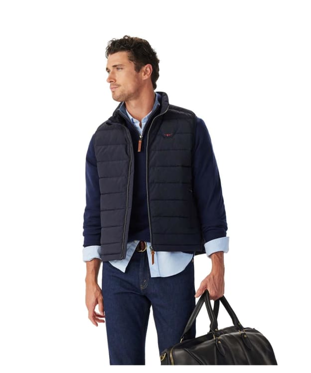 Men's R.M. Williams Rydal Padded Vest Gilet - Navy