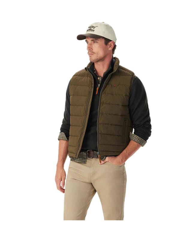Men's R.M. Williams Rydal Padded Vest Gilet - Fatigue