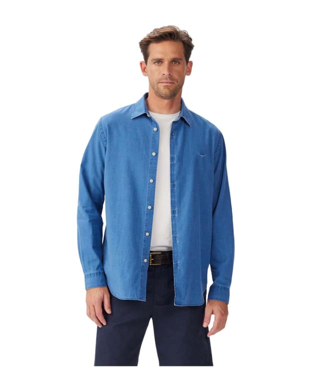 Men's R.M. Williams Arno Regular Fit Indigo Shirt - Aged Indigo