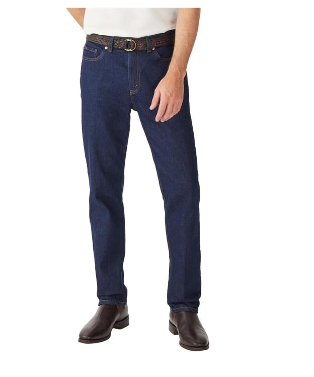 Men’s R.M. Williams Loxton Demin Jeans - Regular Fit - Tapered Leg - Rinse Wash Denim