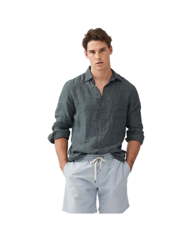 Men's Rodd & Gunn Coromandel Linen Sports Fit Shirt - Ash