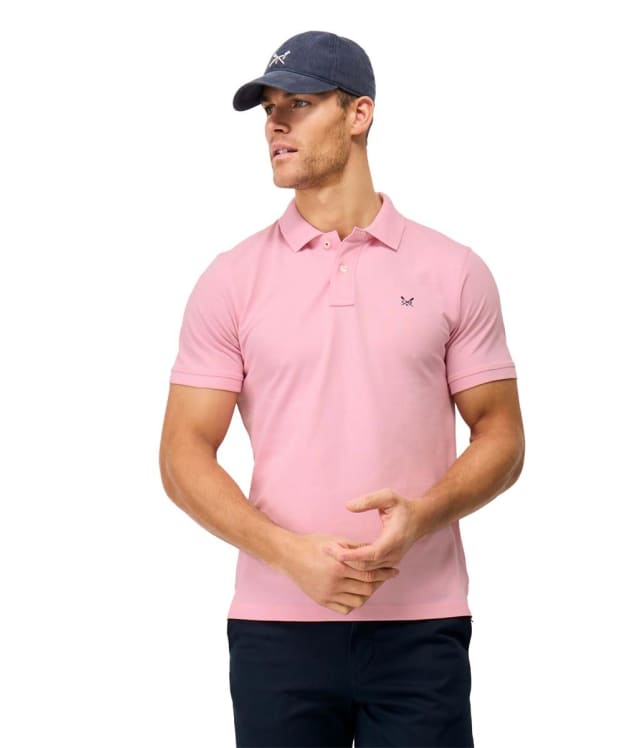Men's Crew Clothing Classic Pique Polo Shirt - Heritage Classic Pink